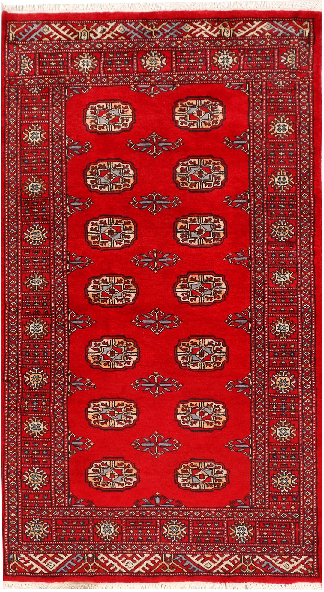 Red Bokhara 3' 1 x 5' 5 - No. 44140 - ALRUG Rug Store