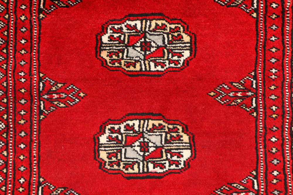 Red Bokhara 3' 1 x 4' 11 - No. 44142 - ALRUG Rug Store