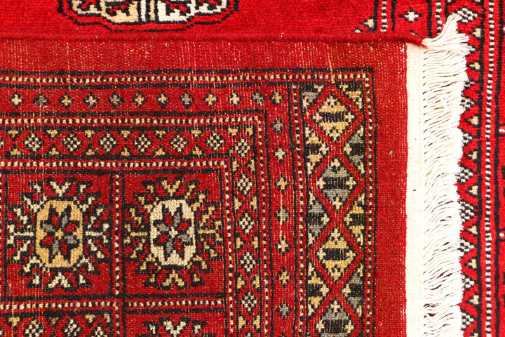 Red Bokhara 3' 1 x 4' 11 - No. 44142 - ALRUG Rug Store