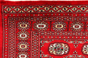 Red Bokhara 3' 2 x 4' 10 - No. 44144 - ALRUG Rug Store
