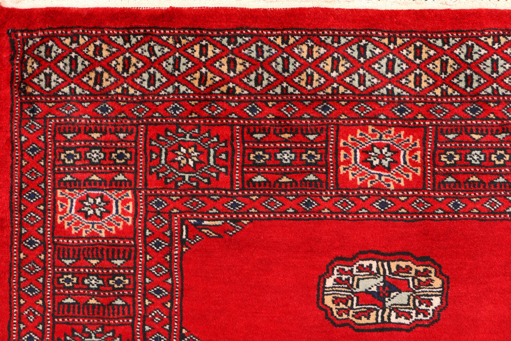 Red Bokhara 3' 1 x 4' 11 - No. 44146 - ALRUG Rug Store