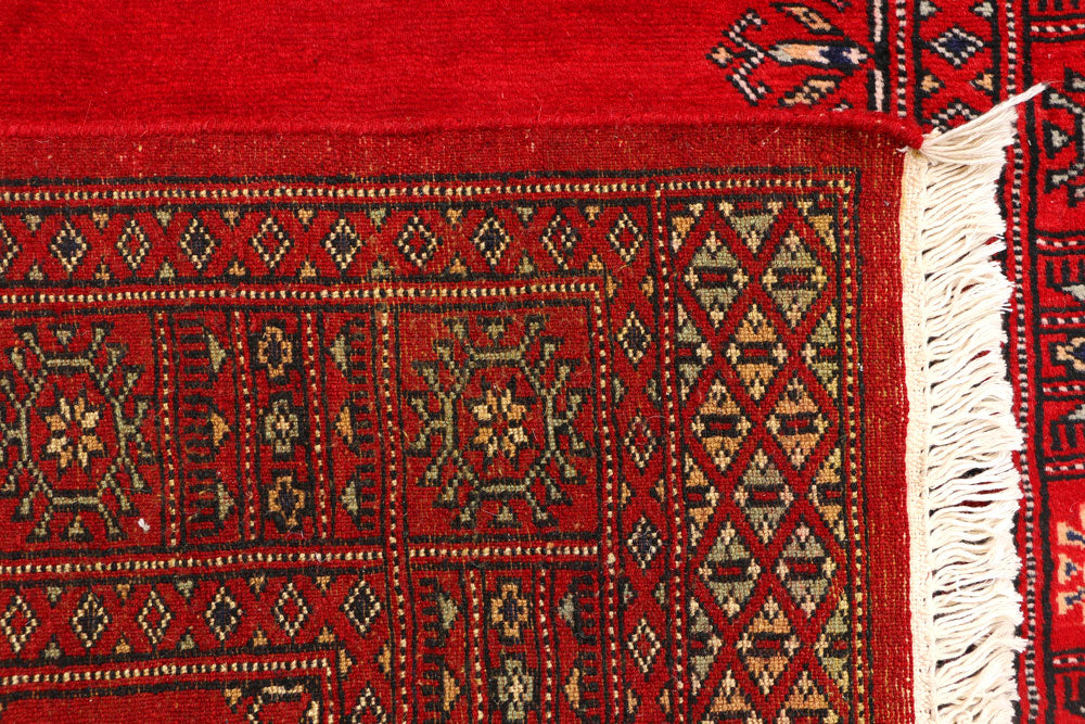 Red Bokhara 3' 1 x 4' 11 - No. 44146 - ALRUG Rug Store
