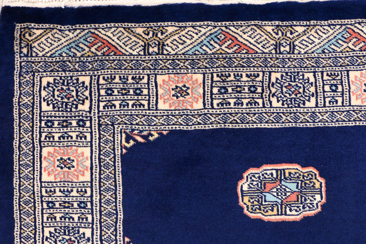 Midnight Blue Bokhara 3' 2 x 5' 3 - No. 44148 - ALRUG Rug Store