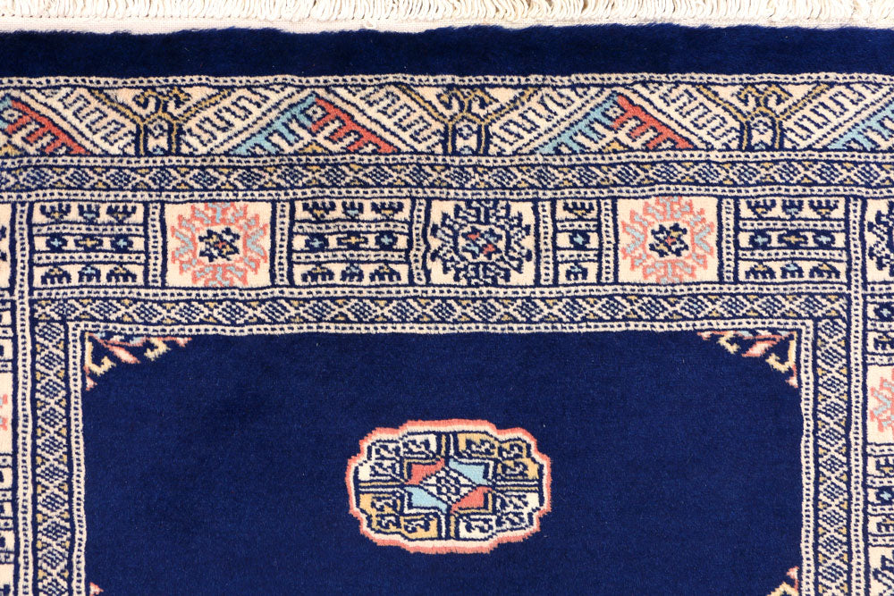 Midnight Blue Bokhara 3' 2 x 5' 3 - No. 44148 - ALRUG Rug Store