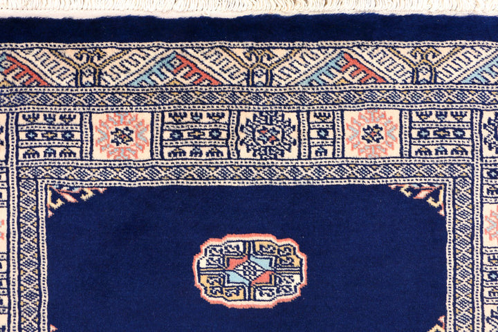 Midnight Blue Bokhara 3' 2 x 5' 3 - No. 44148 - ALRUG Rug Store