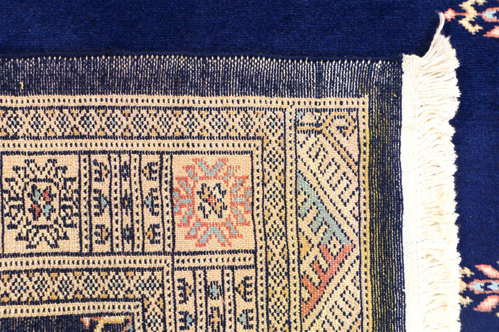Midnight Blue Bokhara 3' 2 x 5' 3 - No. 44148 - ALRUG Rug Store