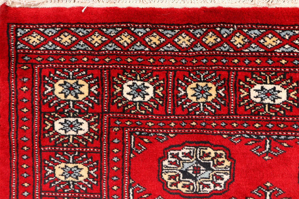 Red Bokhara 3' 1 x 4' 10 - No. 44149 - ALRUG Rug Store