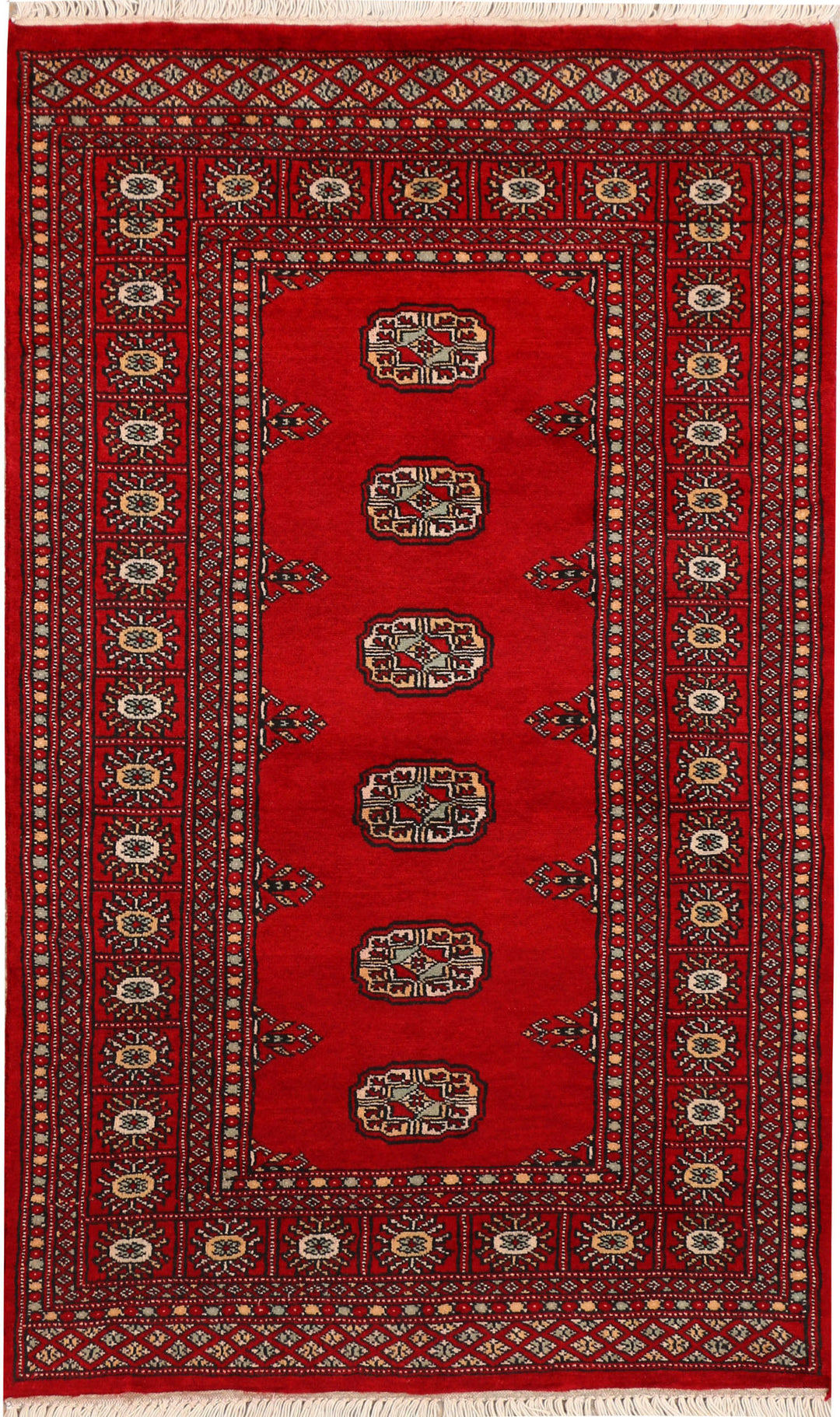 Dark Red Bokhara 3' x 4' 11 - No. 44150 - ALRUG Rug Store