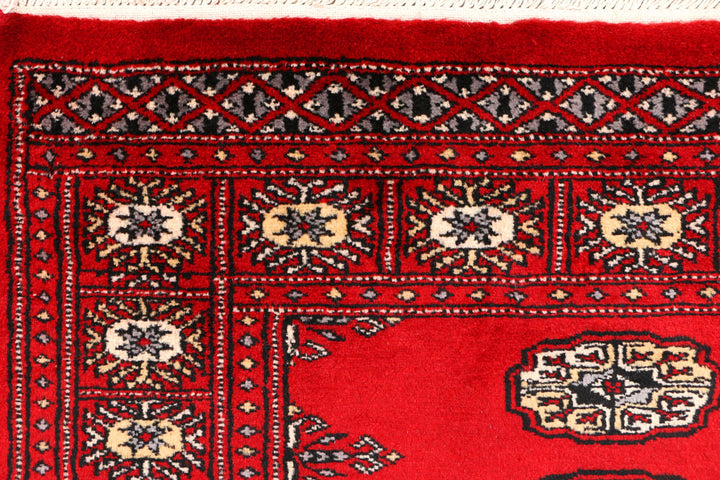 Red Bokhara 2' 11 x 4' 9 - No. 44152 - ALRUG Rug Store