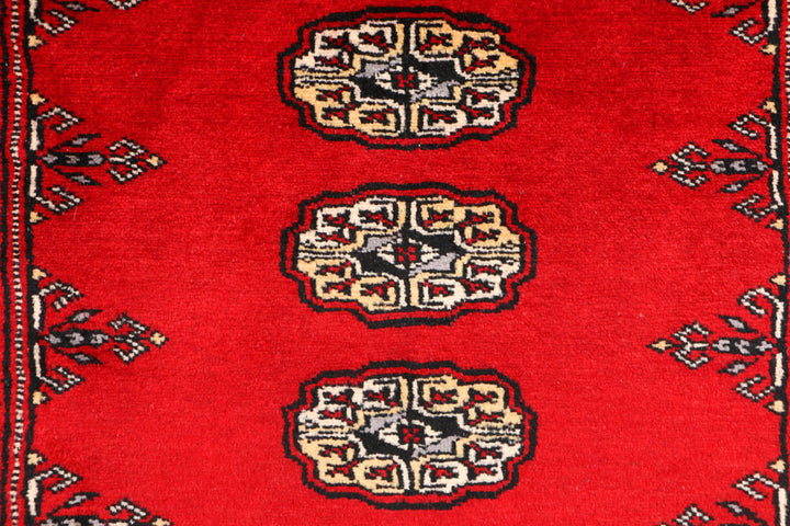 Red Bokhara 2' 11 x 4' 9 - No. 44152 - ALRUG Rug Store
