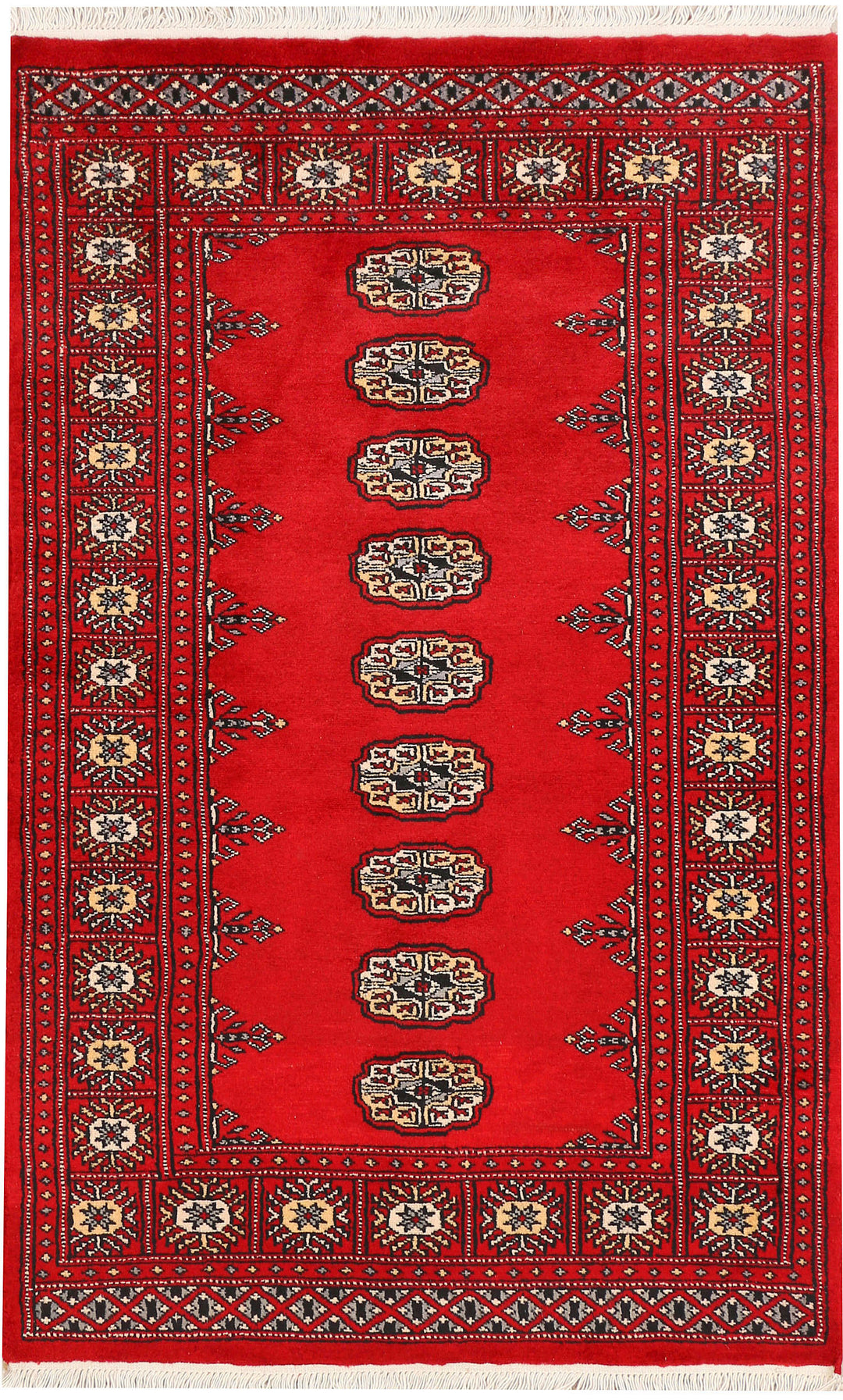 Red Bokhara 2' 11 x 4' 9 - No. 44152 - ALRUG Rug Store