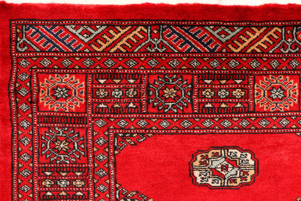 Red Bokhara 3' 2 x 4' 11 - No. 44153 - ALRUG Rug Store