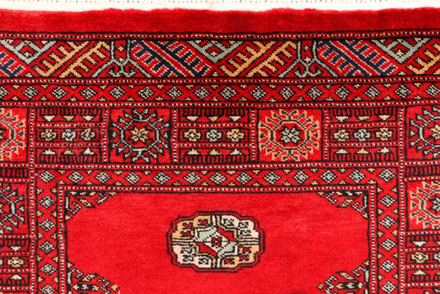 Red Bokhara 3' 2 x 4' 11 - No. 44153 - ALRUG Rug Store