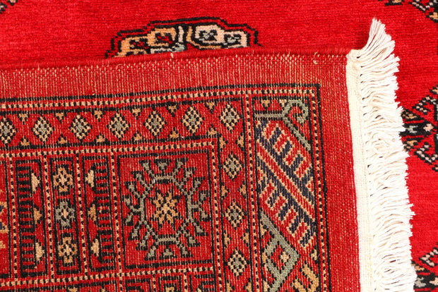 Red Bokhara 3' 2 x 4' 11 - No. 44153 - ALRUG Rug Store