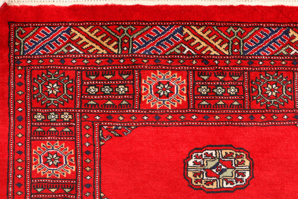Red Bokhara 3' 2 x 5' 4 - No. 44155 - ALRUG Rug Store