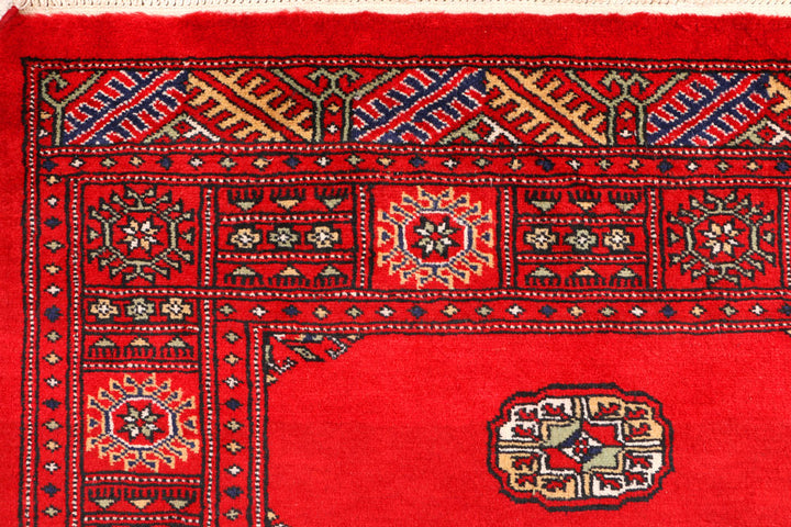 Red Bokhara 3' 2 x 5' 4 - No. 44155 - ALRUG Rug Store
