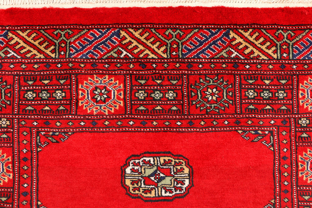 Red Bokhara 3' 2 x 5' 4 - No. 44155 - ALRUG Rug Store