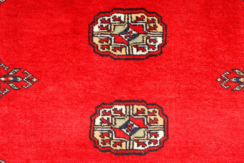 Red Bokhara 3' 2 x 5' 4 - No. 44155 - ALRUG Rug Store