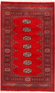 Red Bokhara 3'  1" x 4'  11" - No. QA80212