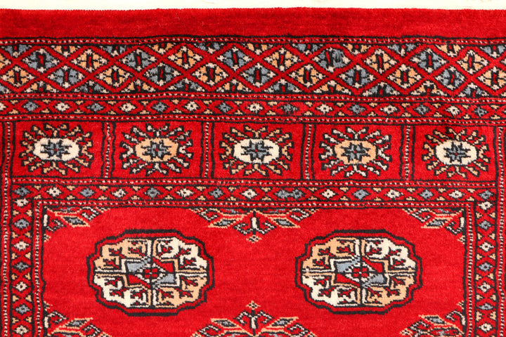 Red Bokhara 3' 1 x 5' - No. 44158 - ALRUG Rug Store
