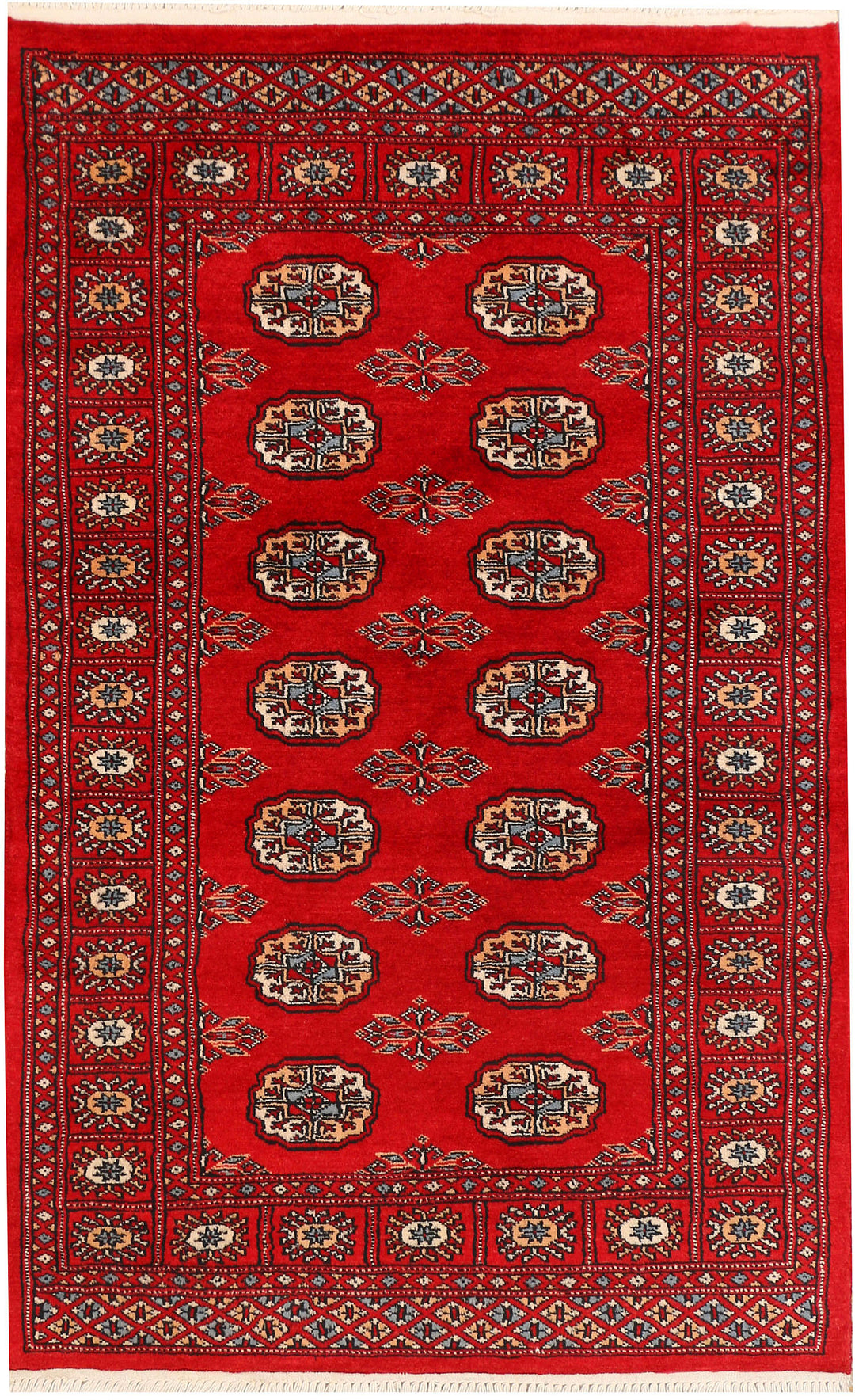 Red Bokhara 3' 1 x 5' - No. 44158 - ALRUG Rug Store