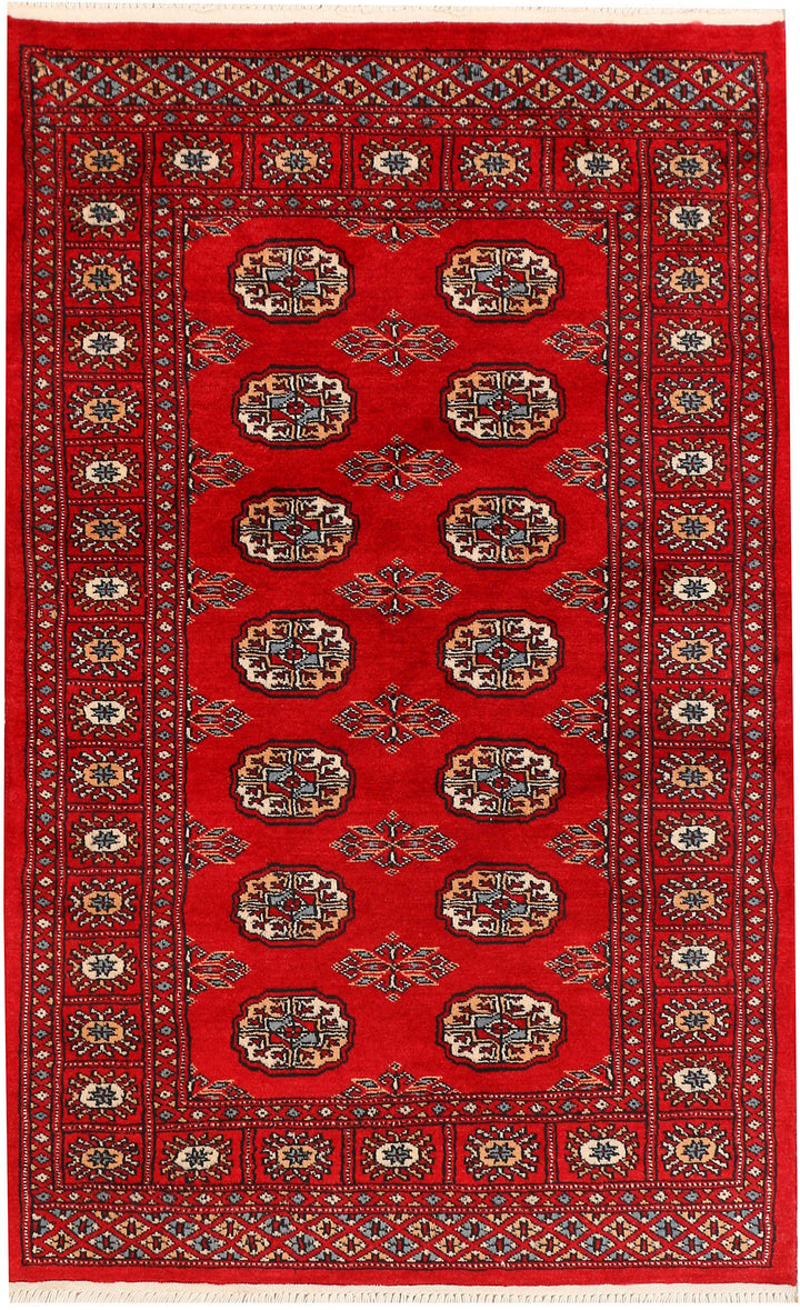 Red Bokhara 3' 1 x 5' - No. 44158 - ALRUG Rug Store