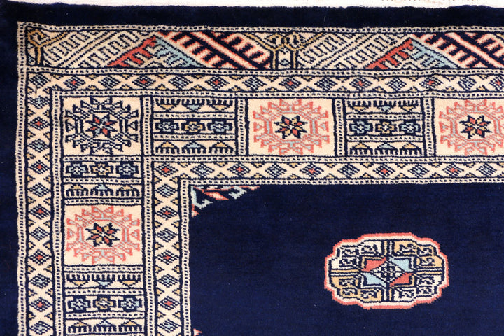 Midnight Blue Bokhara 3' 3 x 5' 3 - No. 44160 - ALRUG Rug Store