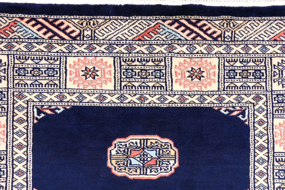 Midnight Blue Bokhara 3' 3 x 5' 3 - No. 44160 - ALRUG Rug Store