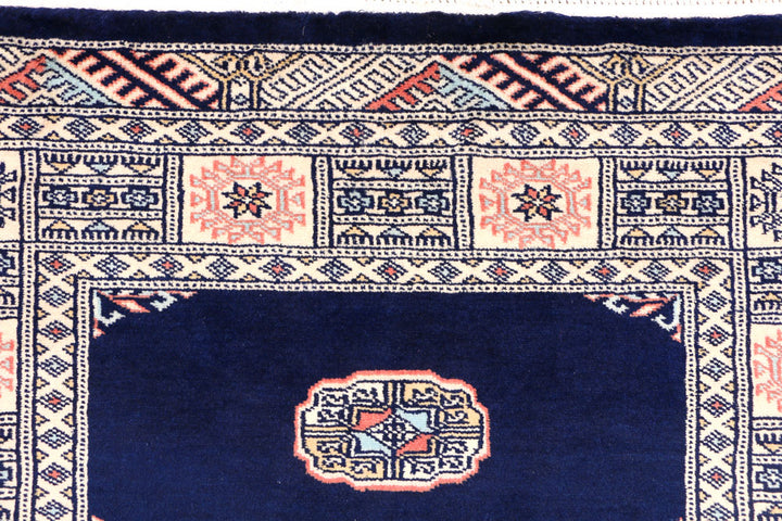 Midnight Blue Bokhara 3' 3 x 5' 3 - No. 44160 - ALRUG Rug Store
