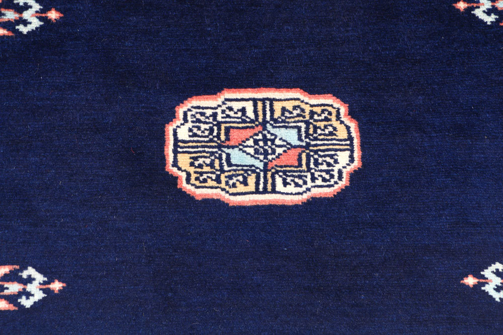 Midnight Blue Bokhara 3' 3 x 5' 3 - No. 44160 - ALRUG Rug Store