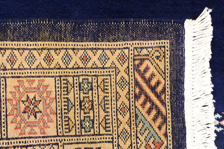 Midnight Blue Bokhara 3' 3 x 5' 3 - No. 44160 - ALRUG Rug Store