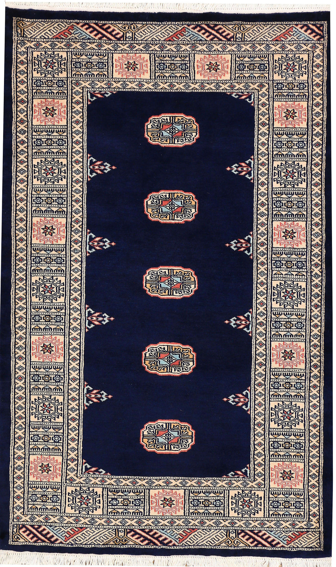 Midnight Blue Bokhara 3' 3 x 5' 3 - No. 44160 - ALRUG Rug Store