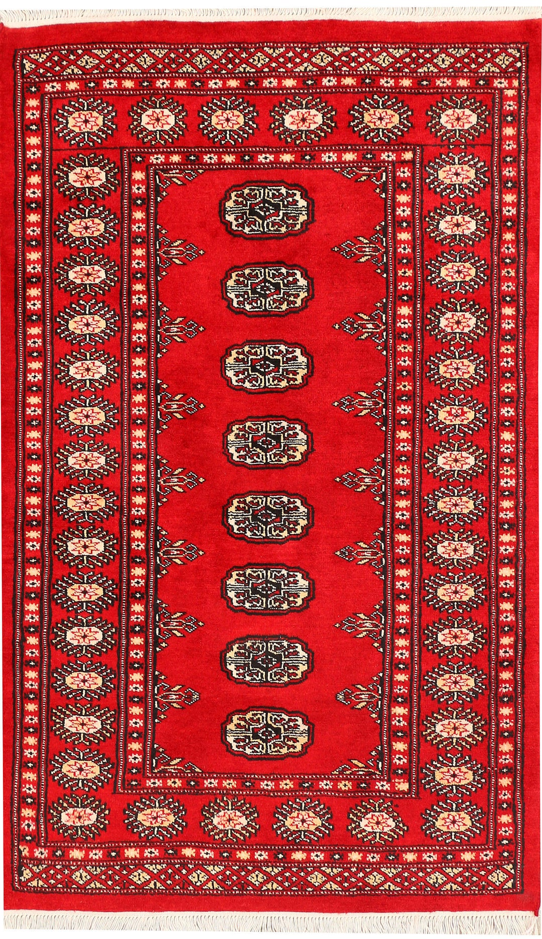 Red Bokhara 3' x 4' 11 - No. 44161 - ALRUG Rug Store