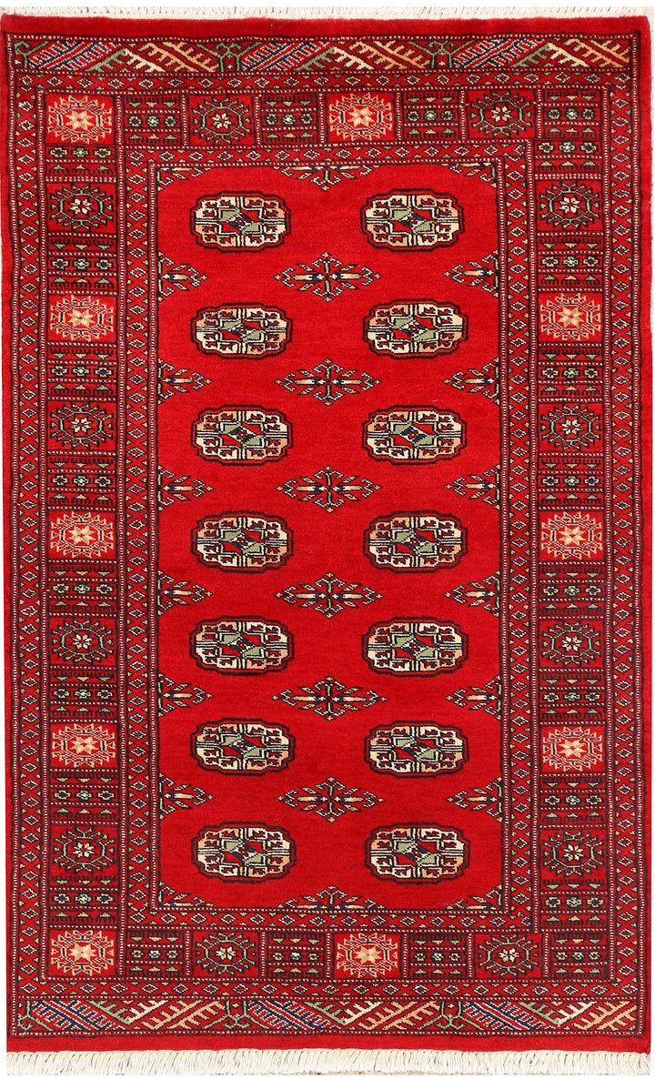 Red Bokhara 3' x 5' 5 - No. 44163 - ALRUG Rug Store
