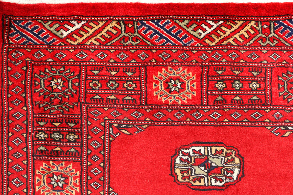 Red Bokhara 3' 1 x 5' 3 - No. 44174 - ALRUG Rug Store