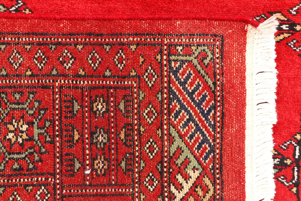 Red Bokhara 3' 1 x 5' 3 - No. 44174 - ALRUG Rug Store
