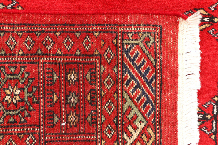 Red Bokhara 3' 1 x 5' 3 - No. 44174 - ALRUG Rug Store