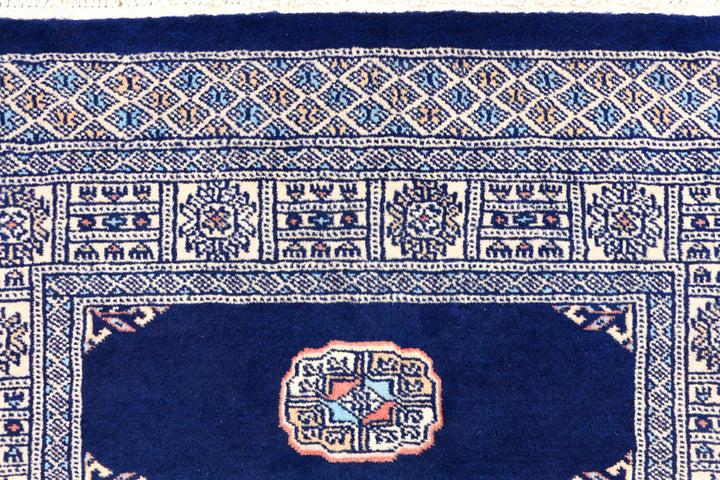 Midnight Blue Bokhara 3' x 5' - No. 44177 - ALRUG Rug Store