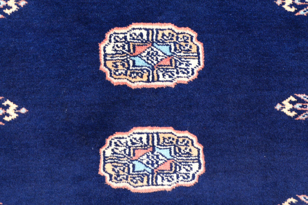 Midnight Blue Bokhara 3' x 5' - No. 44177 - ALRUG Rug Store