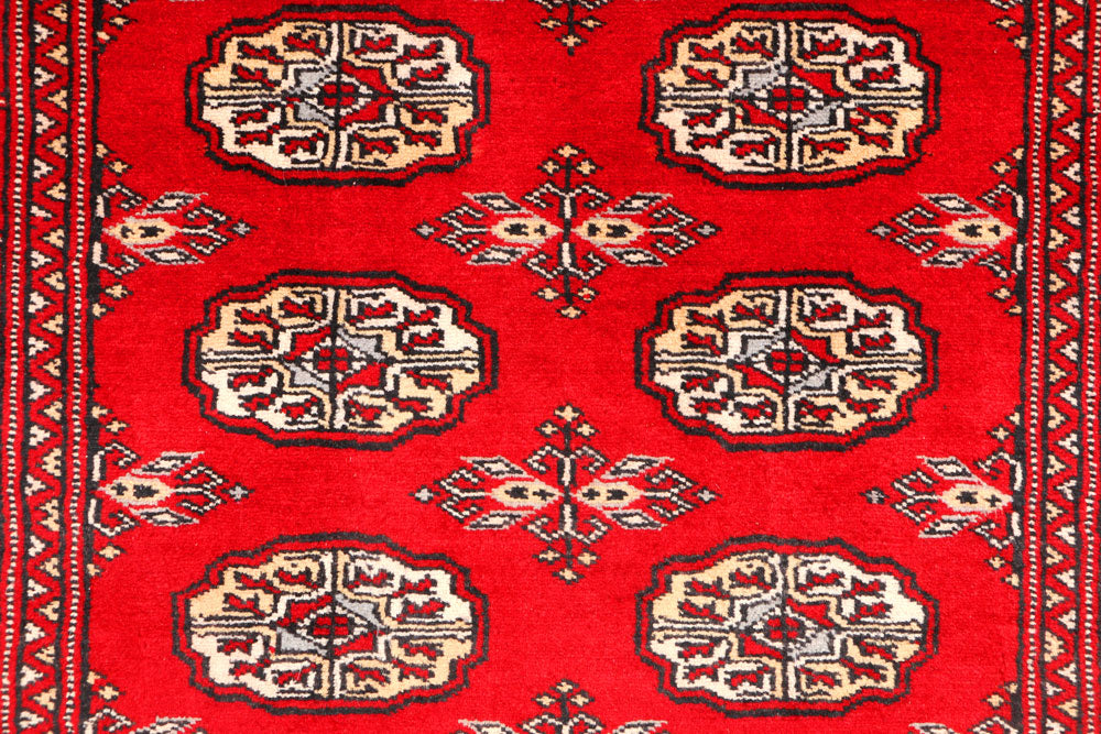 Red Bokhara 3' x 5' - No. 44182 - ALRUG Rug Store