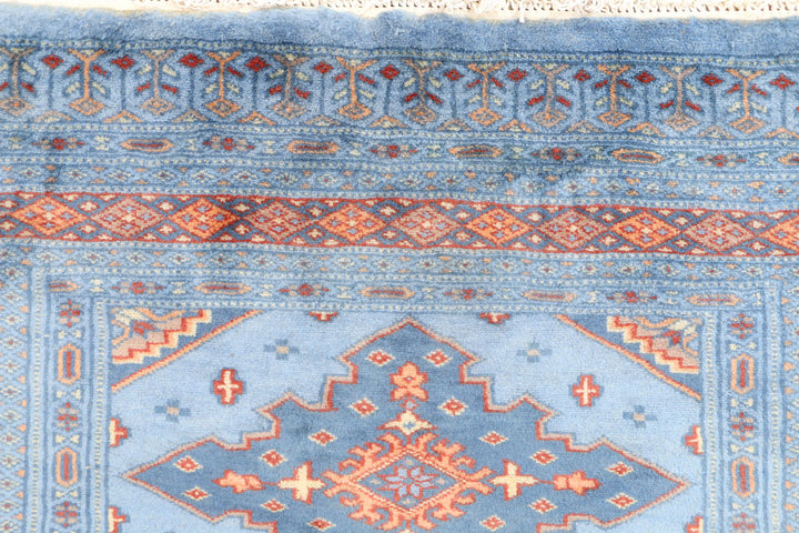 Light Steel Blue Jaldar 3' 3 x 4' 6 - No. 44186 - ALRUG Rug Store