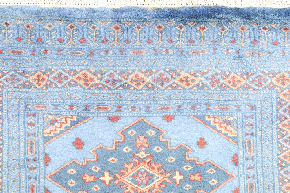 Light Steel Blue Jaldar 3' 1 x 5' 2 - No. 44195 - ALRUG Rug Store