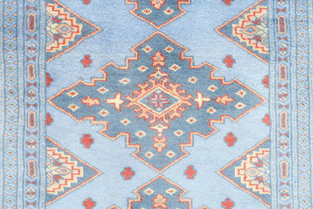Light Steel Blue Jaldar 3' 1 x 5' 2 - No. 44195 - ALRUG Rug Store