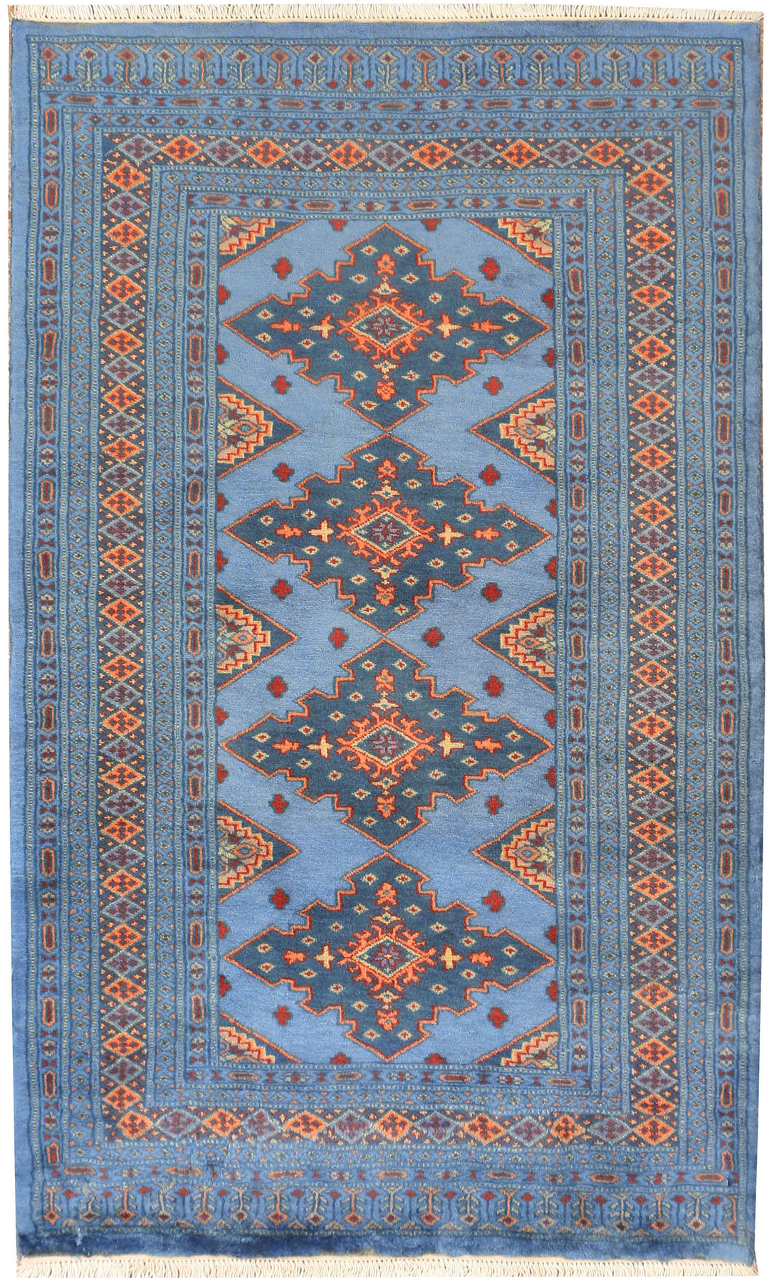 Light Steel Blue Jaldar 3' 1 x 5' 2 - No. 44195 - ALRUG Rug Store