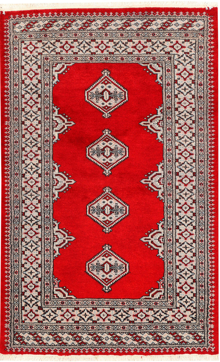 Red Jaldar 3' 2 x 4' 11 - No. 44208 - ALRUG Rug Store