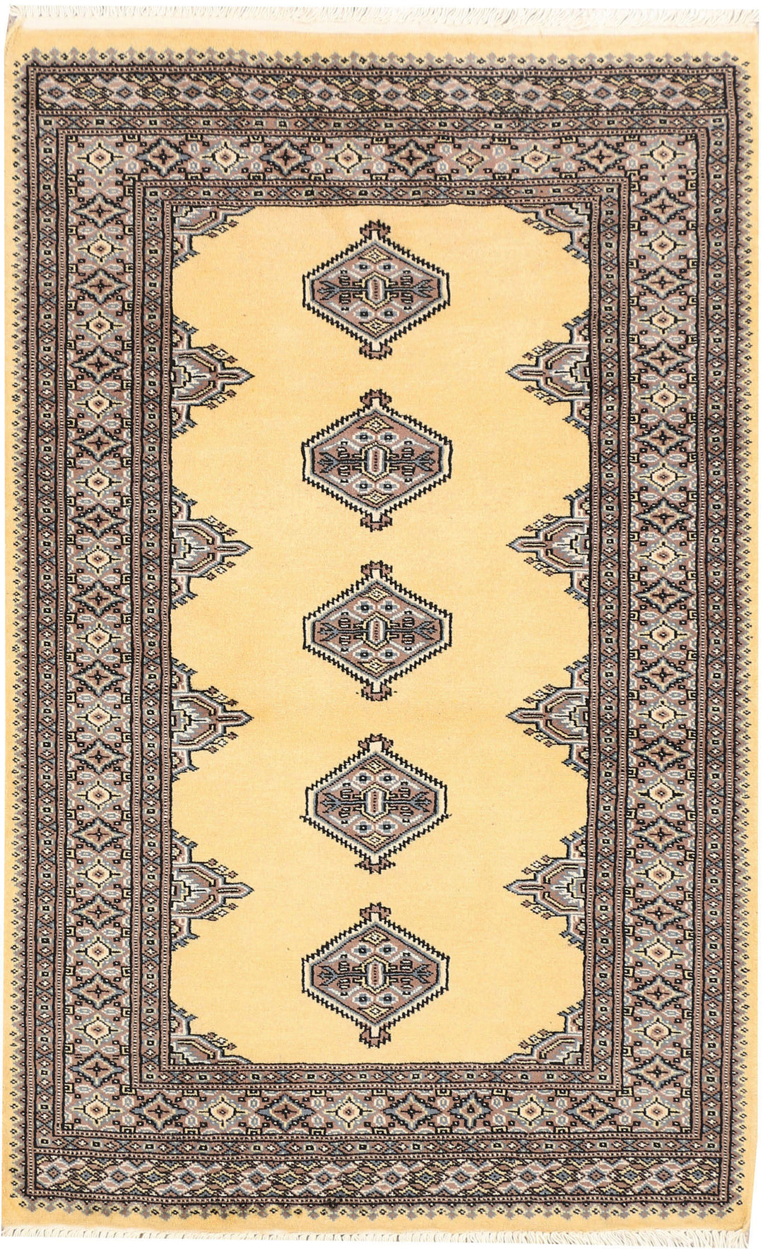 Pale Goldenrod Jaldar 3' 1 x 4' 9 - No. 44228 - ALRUG Rug Store