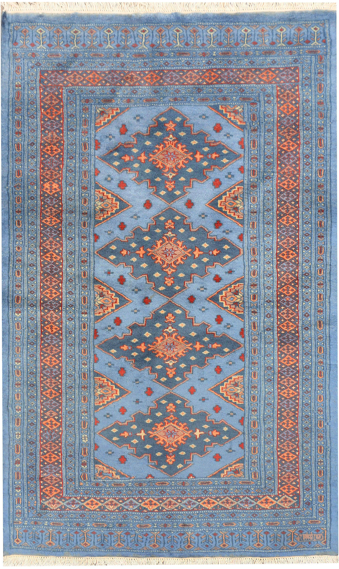 Light Steel Blue Jaldar 3' 1 x 5' - No. 44231 - ALRUG Rug Store