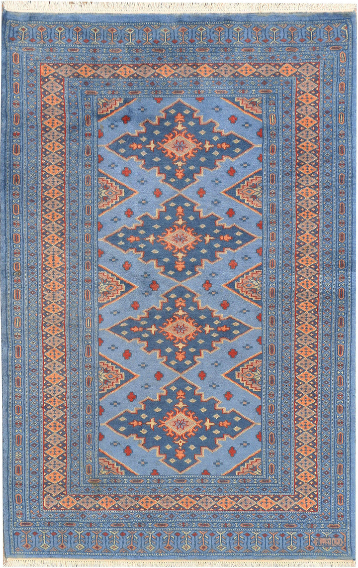 Light Steel Blue Jaldar 3'  1" x 4'  10" - No. QA58909