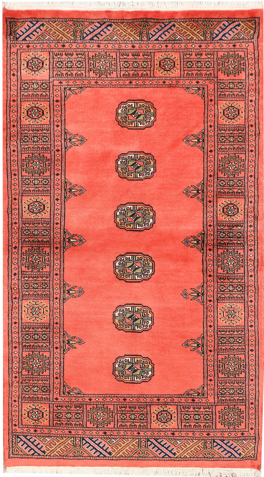 Indian Red Bokhara 3' 1 x 5' 4 - No. 44242 - ALRUG Rug Store