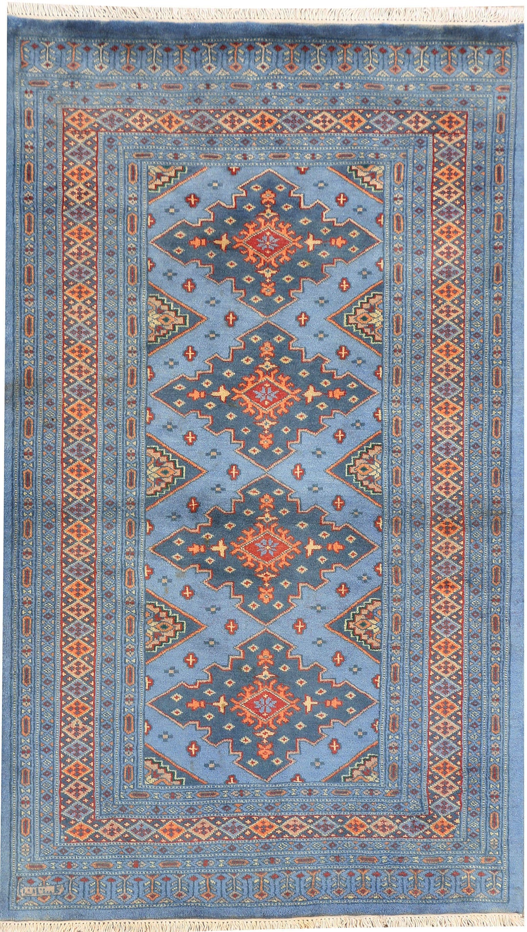 Light Steel Blue Jaldar 3' 2 x 5' 4 - No. 44253 - ALRUG Rug Store